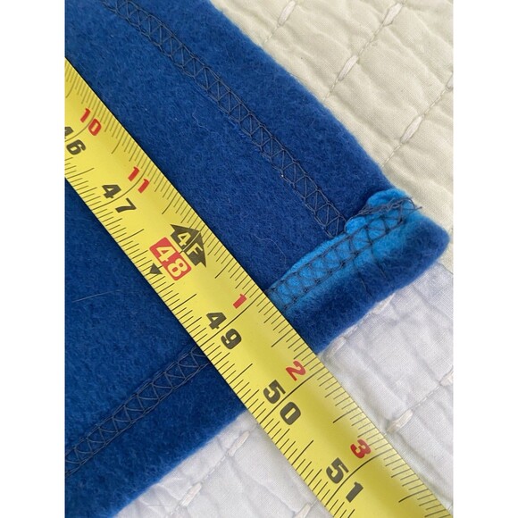 M&M Mars Candy Themed Football Blanket Blue Plush 50x63 inch - Picture 6 of 8